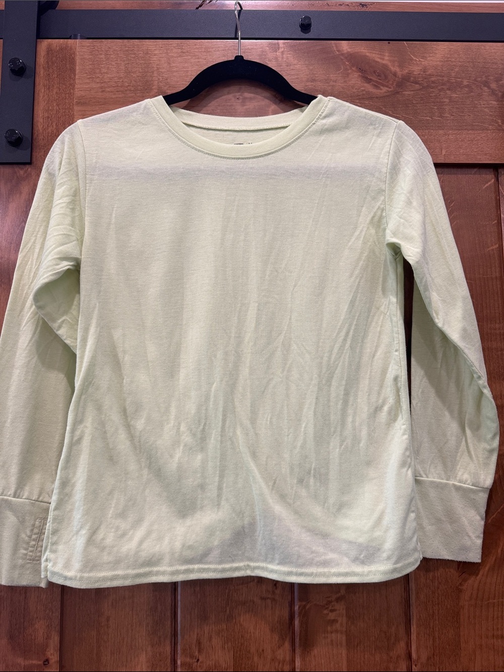 Zella Girl Pale Green Long Sleeve Crew Tee